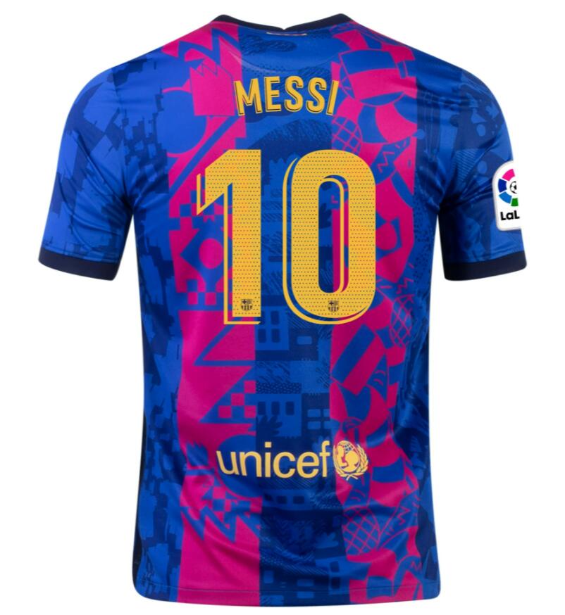 2021/22 Barcelona Football Kit Third Soccer Jersey with LIONEL MESSI 10 printing